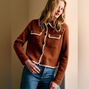 Sezane limited edition Betty cardigan. Size L.
